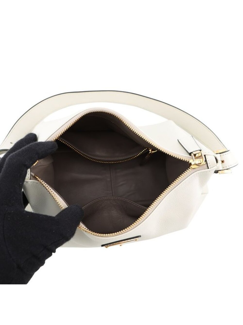 Prada Shoulder Bag Emme Leather White - Picture 5 of 10